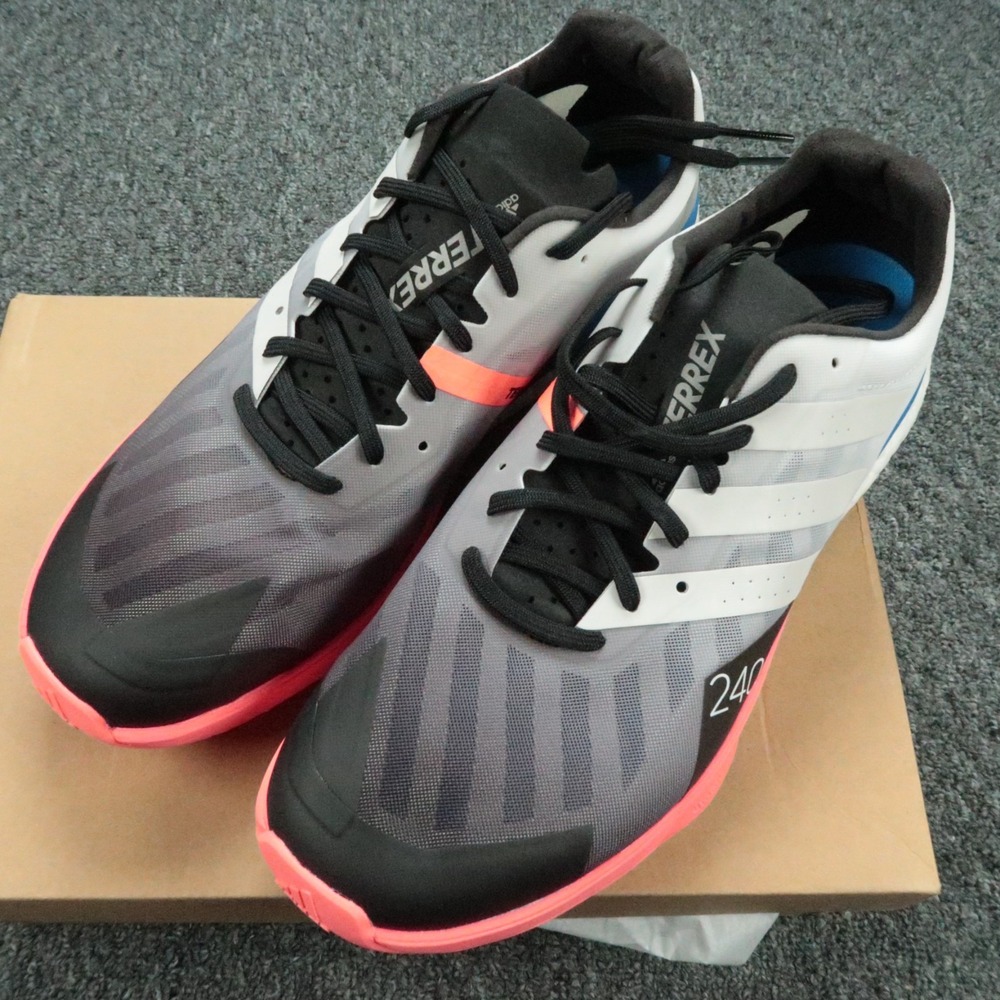 Adidas Shoes Mens 11 Crystal Black White Turbo Terrex Speed Trail Running
